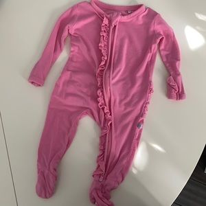 Pink posh peanut pajamas, size 0-3m